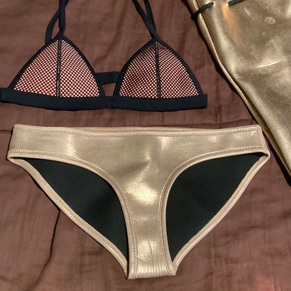 Rose Gold Bikini by Triangl Brand. EUC! - Picture 3 of 16